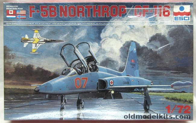 ESCI 1/72 Northrop F-5B / CF-116 - RCAF No. 419 Sq / USAF 58th TFTW / Netherlands 315 Sq / Norway 336th Sq., 9035 plastic model kit
